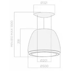 Okap Elica EDITH ROCK/F/50