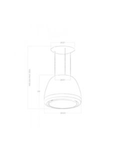 Okap Elica EDITH HEAVYMETAL/F/50 2