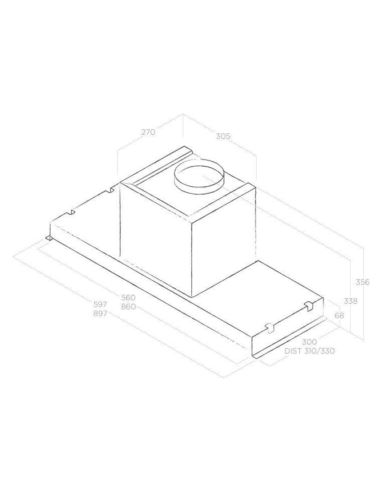 Okap Elica GLASS OUT IX/A/60