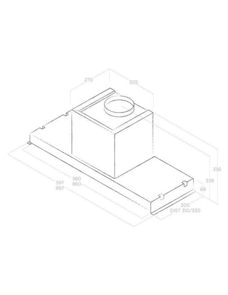 Okap Elica GLASS OUT IX/A/60