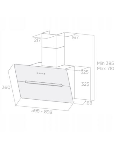 Okap Elica WISE WH/A/90