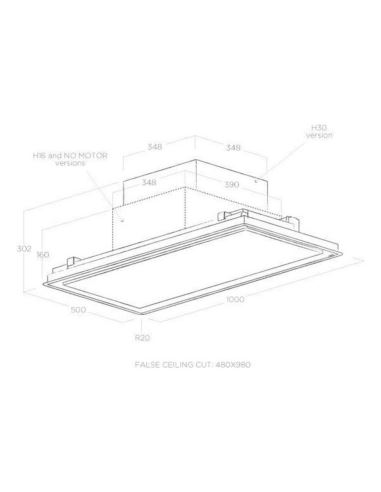 Okap Elica ILLUSION NO MOTOR PAINT/A/100 -bez siln