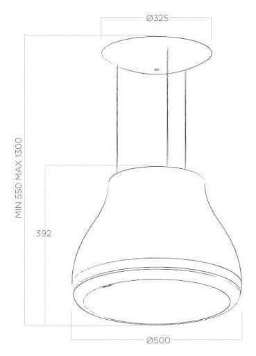 Okap Elica SHINING CAST IRON/F/50