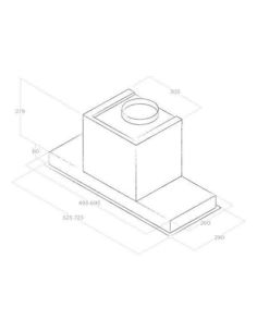Okap Elica HIDDEN 2.0 IXGL/A/90 2