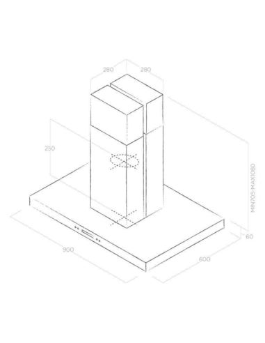 Okap Elica SPOT PLUS ISLAND IX/A/90