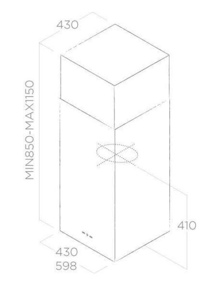 Okap Elica KUADRA ISLAND IX/A/43