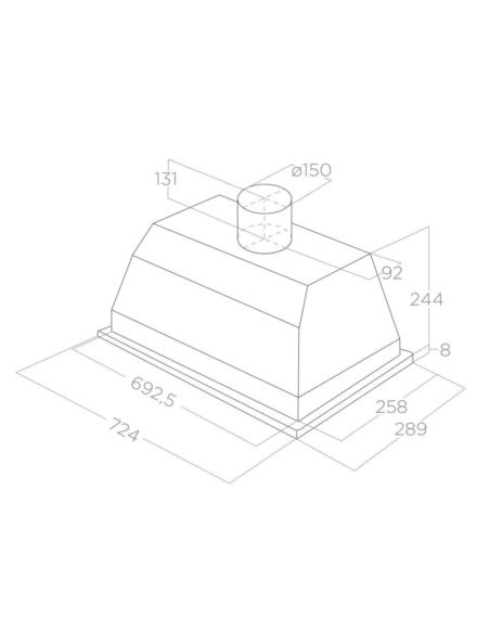 Okap Elica ELIBLOC LUX BL/A/80
