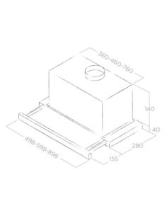 Okap Elica ELITE 14 LUX GRVT/A/60 2