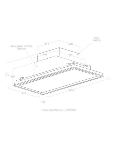 Okap Elica ILLUSION WHITE H30 WH/A/100 (30 cm wys)