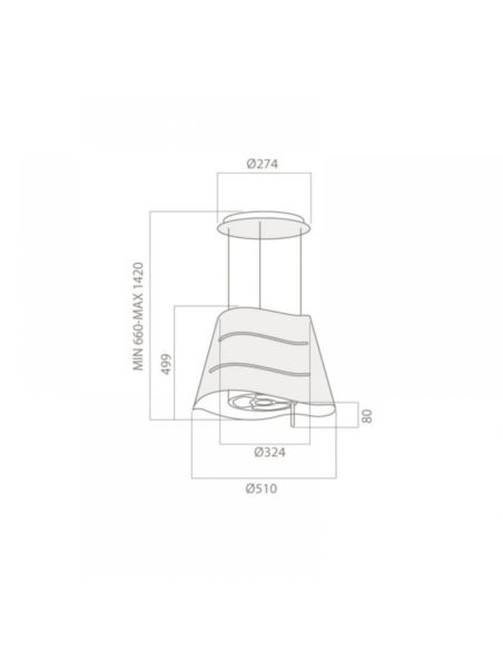 Okap Elica WAVE UX IX/F/51