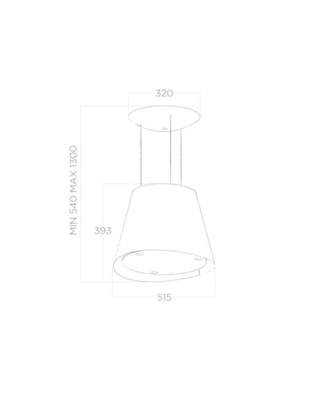 Okap Elica EASY UX BL MAT/F/50
