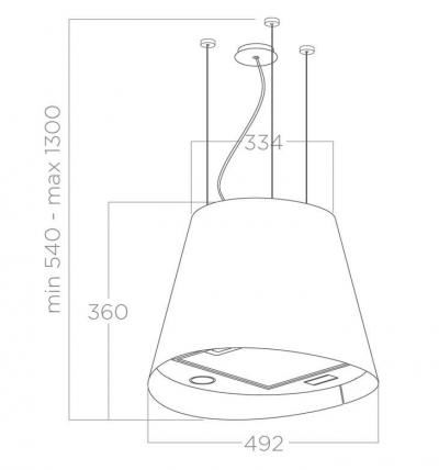Okap Elica JUNO URBAN ZINC/F/50