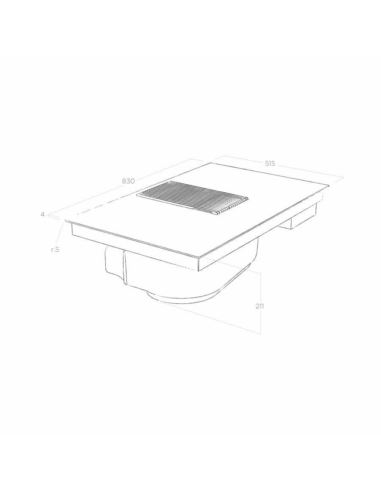 Płyta zin.z okapem Elica NIKOLATESLA LIBRA BL/A/83
