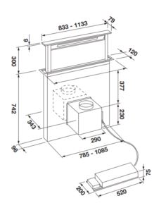Okap Fulgor Milano FDDH 900 TRC X 2