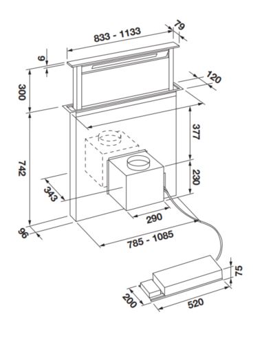 Okap Fulgor Milano FDDH 1120 TRC X