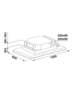 Okap Fulgor Milano FCHD 900 RC WH 2