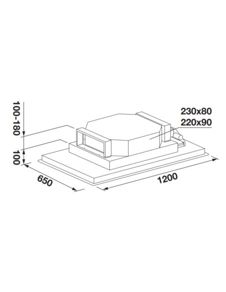 Okap Fulgor Milano FCHD 900 RC WH