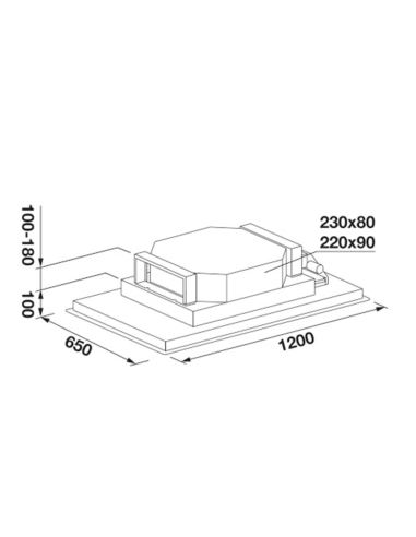 Okap Fulgor Milano FCHD 1200 RC WH