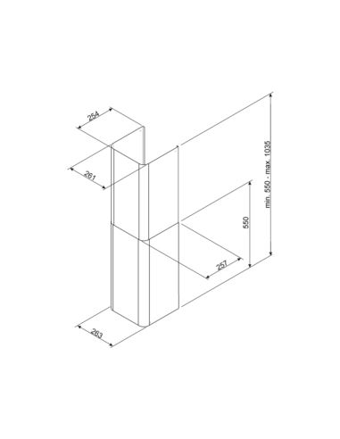 Komin Smeg KITCMNFABCR