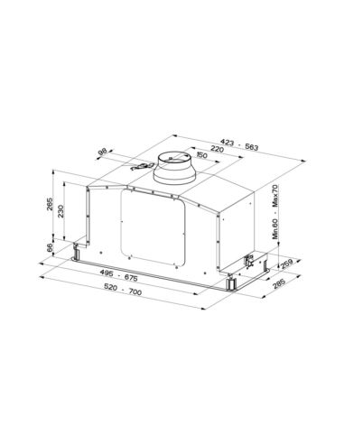 Okap Faber IN-LIGHT EV8+ WH MATT 52