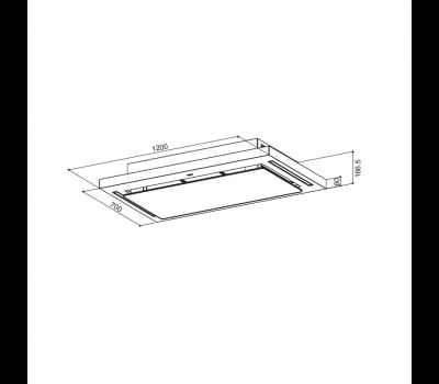 Okap Faber SKYPAD 2.0 X/WH 120