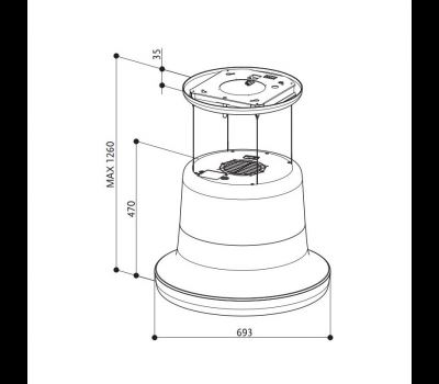 Okap Faber GLOW PLUS BK
