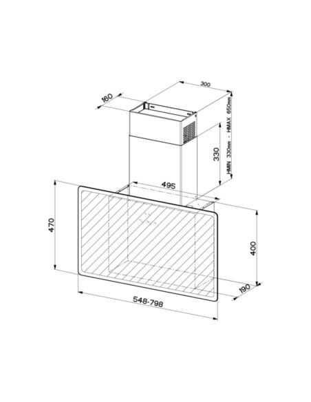 Okap Faber GLAM-FIT WH 55