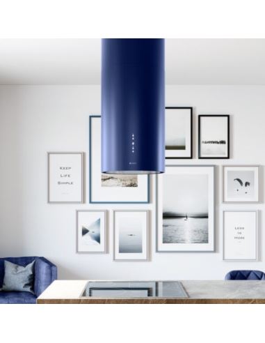 Okap kuchenny Globalo Cylindro Isola 39.5 Blue