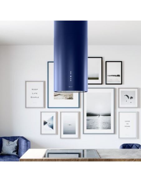 Okap kuchenny Globalo Cylindro Isola 39.5 Blue