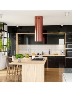 Okap kuchenny Globalo Cylindro Isola 39.5 Rose 2