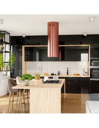 Okap kuchenny Globalo Cylindro Isola 39.5 Rose