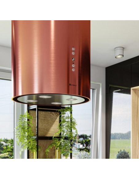 Okap kuchenny Globalo Cylindro Isola 39.5 Rose