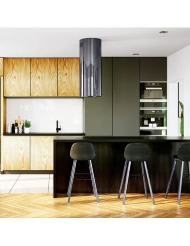 Okap kuchenny Globalo Cylindro Isola 39.5 TITANIUM