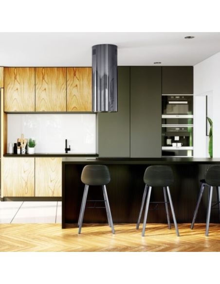 Okap kuchenny Globalo Cylindro Isola 39.5 TITANIUM