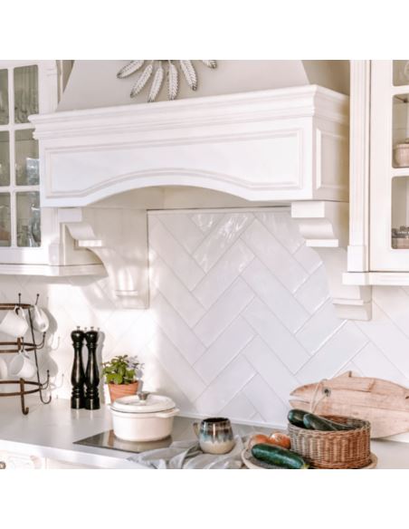 Okap kuchenny Globalo Loteo 60.4 White