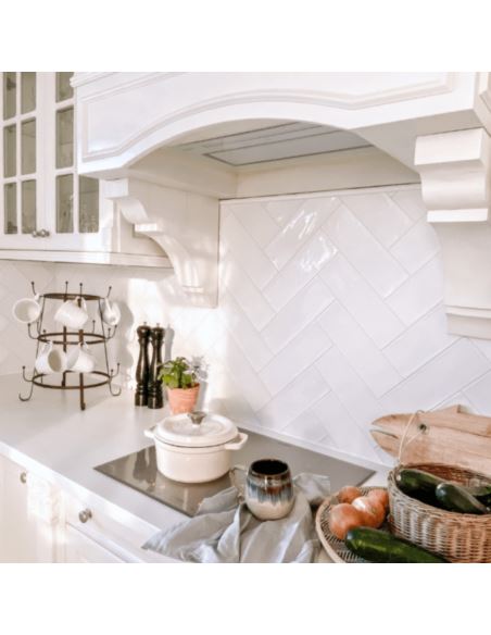 Okap kuchenny Globalo Loteo 60.4 White