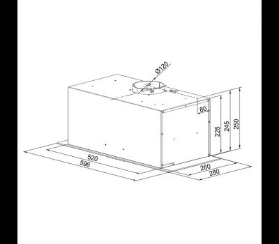 Okap kuchenny Globalo Aprico 60.1 Black
