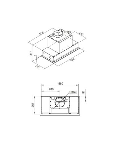 Okap kuchenny Globalo Gingero 60.1 White