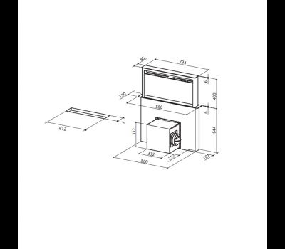 Okap Faber FABULA EVO+ WH 90