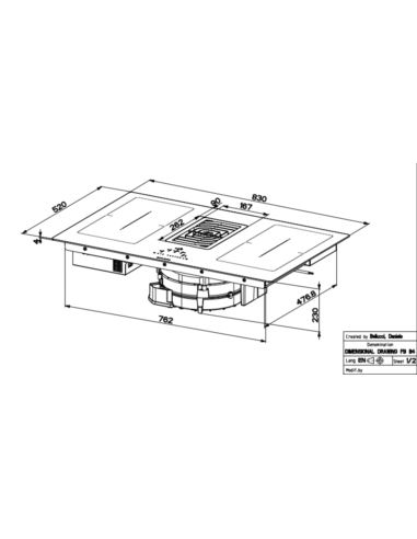 Płyta ind. zint. Faber GALILEO SMART BK GLASS 60