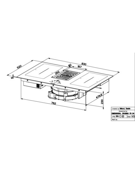 Płyta ind. zint. Faber GALILEO SMART BK GLASS 60