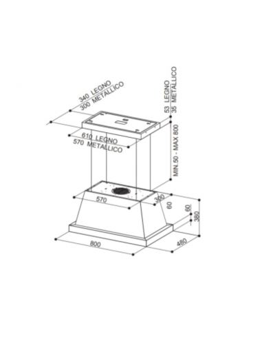 Okap Faber THEA ISOLA EV8 WH MATT