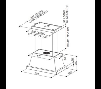 Okap Faber THEA ISOLA EV8 WH MATT