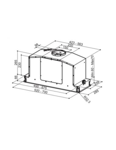 Okap Faber IN-LIGHT EV8+ WH matt 70