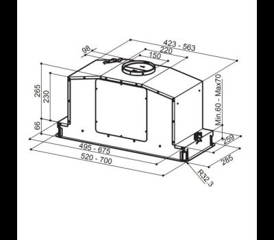 Okap Faber IN-LIGHT EV8+ WH matt 70