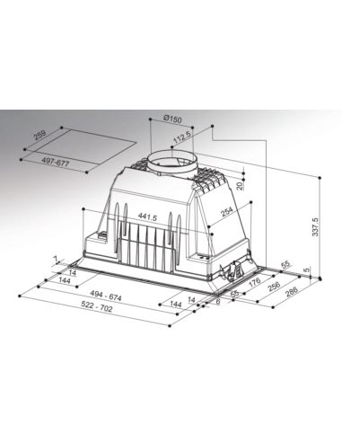Okap Faber INKA PLUS HCS X 52