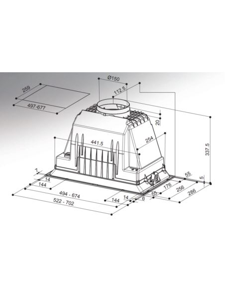 Okap Faber INKA PLUS HCS X 52