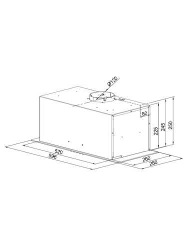 Okap kuchenny Globalo Rigelo 60.2 White