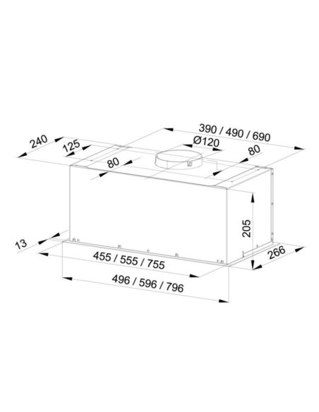Okap kuchenny Globalo Hadario 80.2 Inox