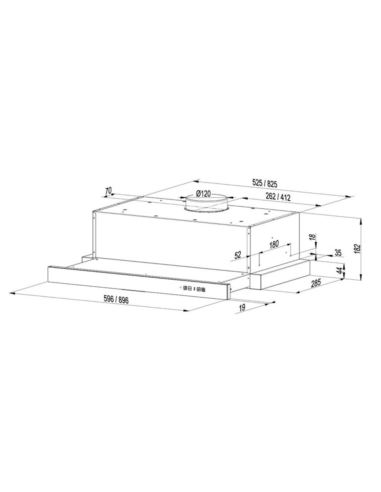 Okap kuchenny Globalo Wineter 60.2 Black